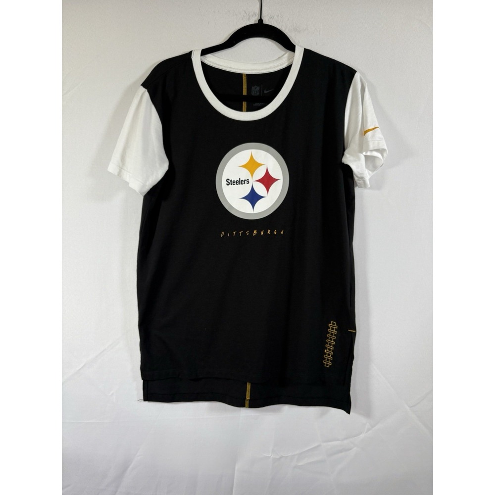 Nike womans shirt size S pittsburgh steelers pullover football short sleeves